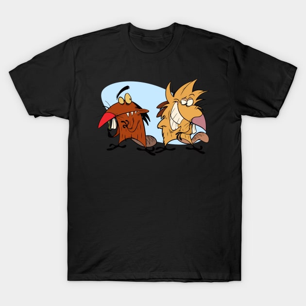 The Angry Beavers - brothers T-Shirt by TheAnchovyman